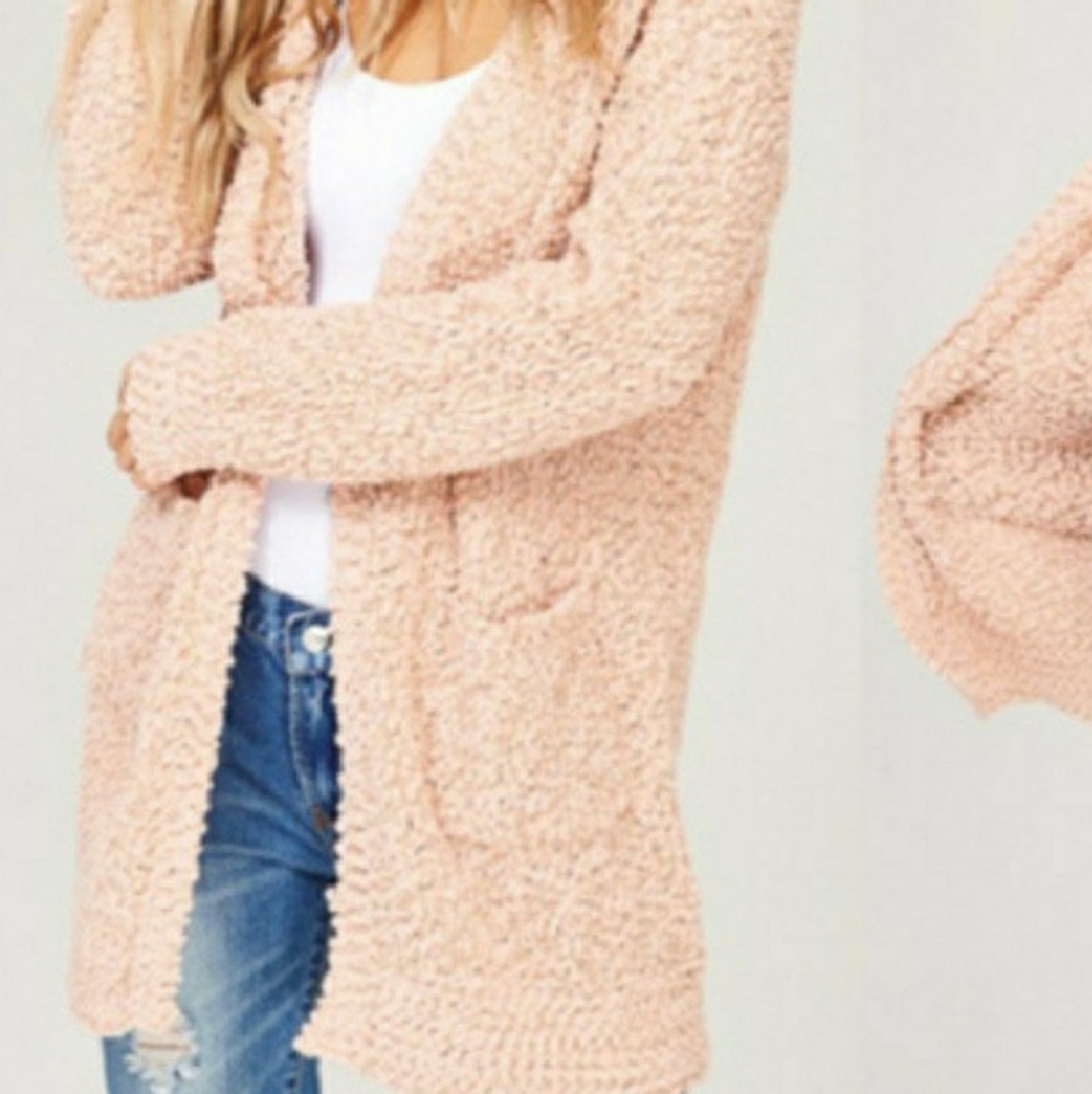 ❣Blush Cozy Long Body Open Cardigan❣ - Picture 3 of 3